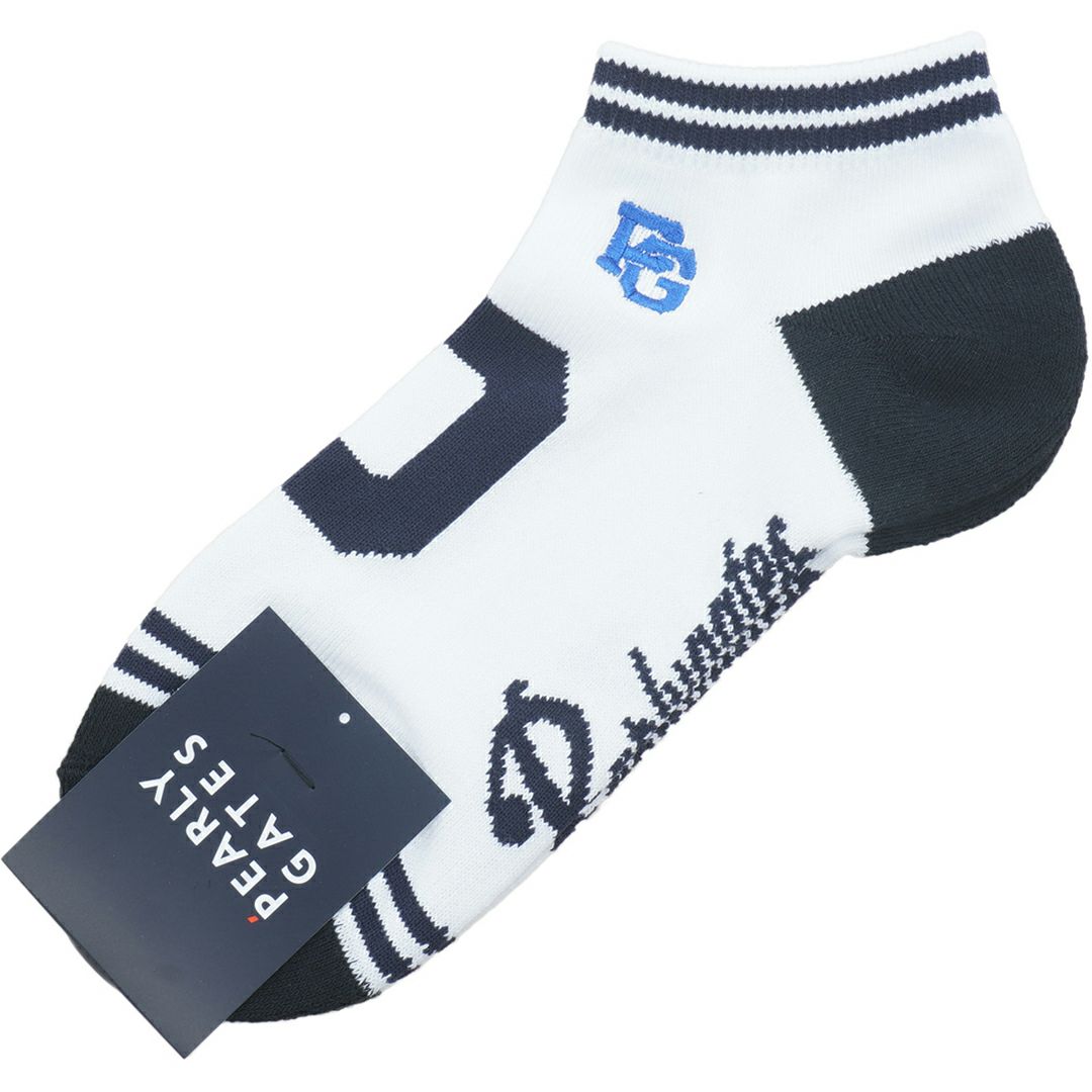 パーリーゲイツ PEARLY GATES メンズ Pロゴアンクルソックス (MENS) PAMG59TF 詳細1