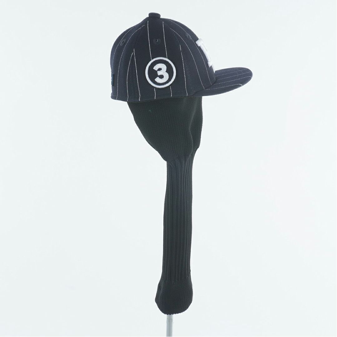 パーリーゲイツ PEARLY GATES メンズ レディース ユニセックス 【NEW ERA × PG】 ピンストライプ柄 フェアウェイウッド用ヘッドカバー (UNISEX) PAMG597F 詳細3