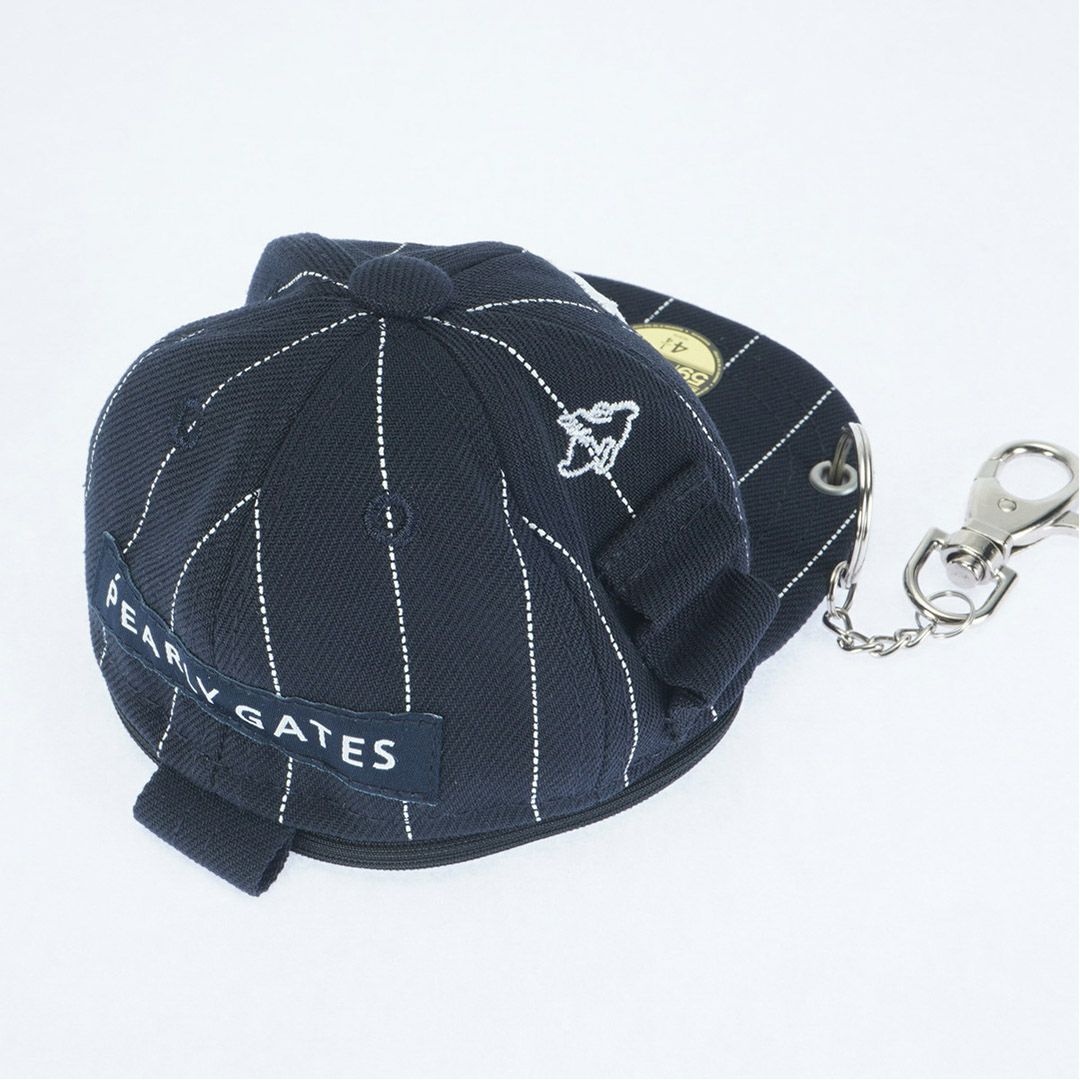 パーリーゲイツ PEARLY GATES メンズ レディース ユニセックス 【NEW ERA × PG】コラボ ピンストライプ柄ボールポーチ (UNISEX) PAMG598F 詳細2