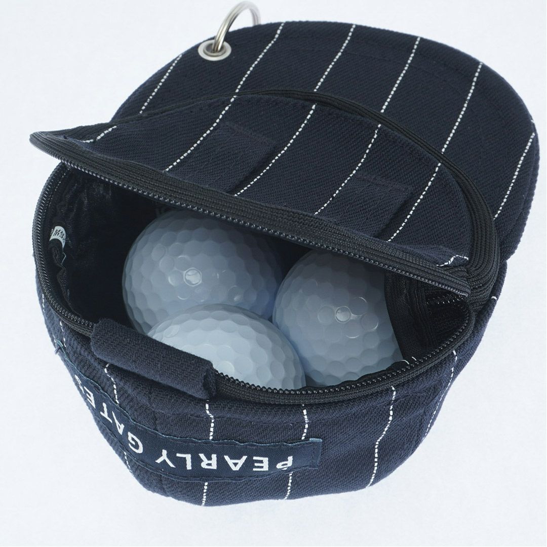 パーリーゲイツ PEARLY GATES メンズ レディース ユニセックス 【NEW ERA × PG】コラボ ピンストライプ柄ボールポーチ (UNISEX) PAMG598F 詳細3