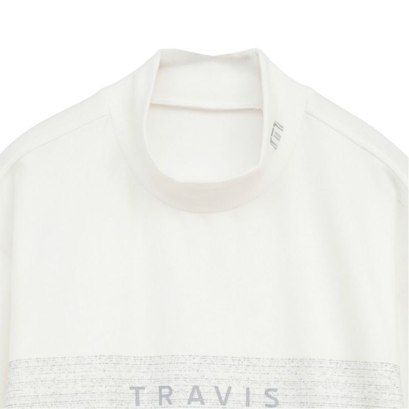 TRAVISMATHEW メンズ 長袖モックネックシャツ ホワイト