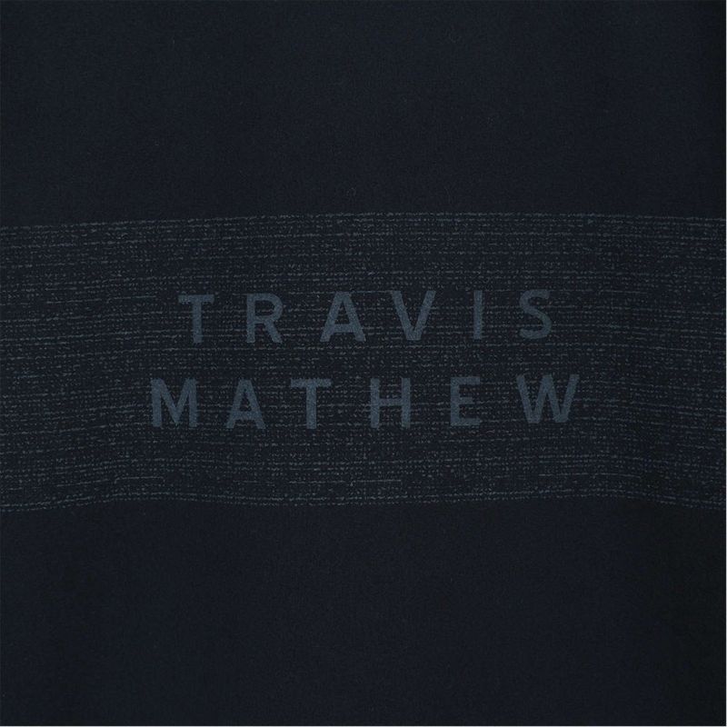 TRAVISMATHEW メンズ 長袖モックネックシャツ ネイビー