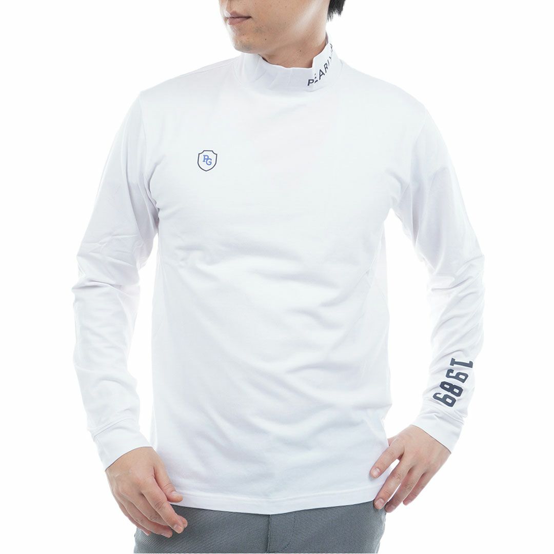 パーリーゲイツ PEARLY GATES メンズ 綿ベア天竺長袖ハイネックカットソー(MENS） PAMA54V 詳細2