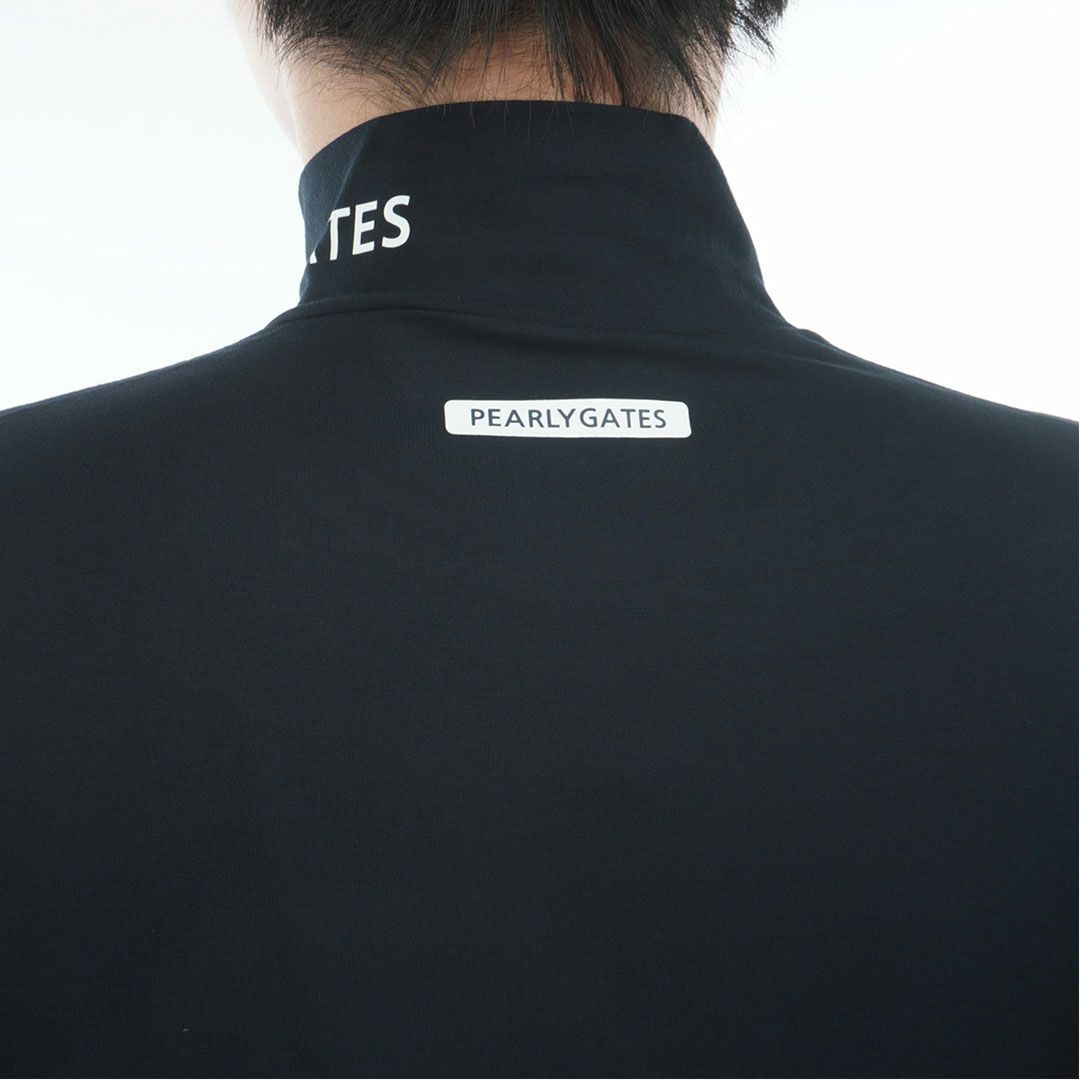PEARLY GATES メンズ ハイネックシャツ ネイビー