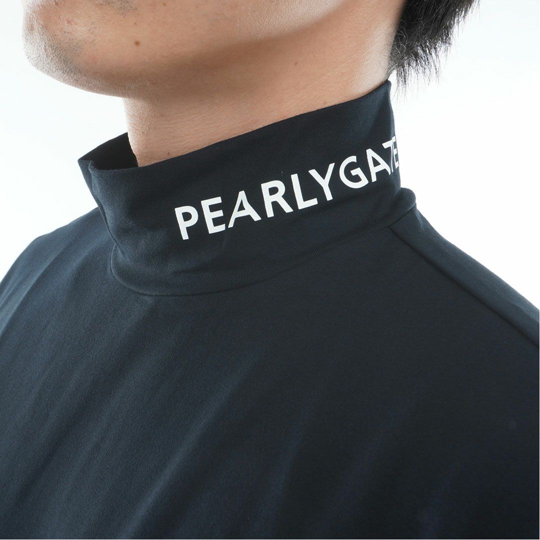 PEARLY GATES メンズ ハイネックシャツ ネイビー