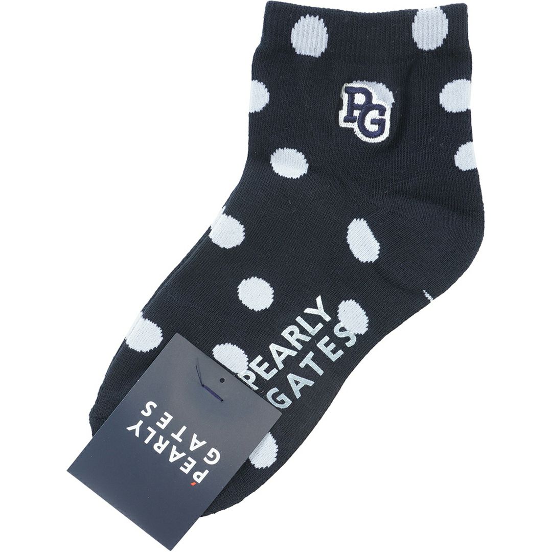 パーリーゲイツ PEARLY GATES レディース ランダムドット柄ショートソックス (LADIES) PAMG59FF 詳細1