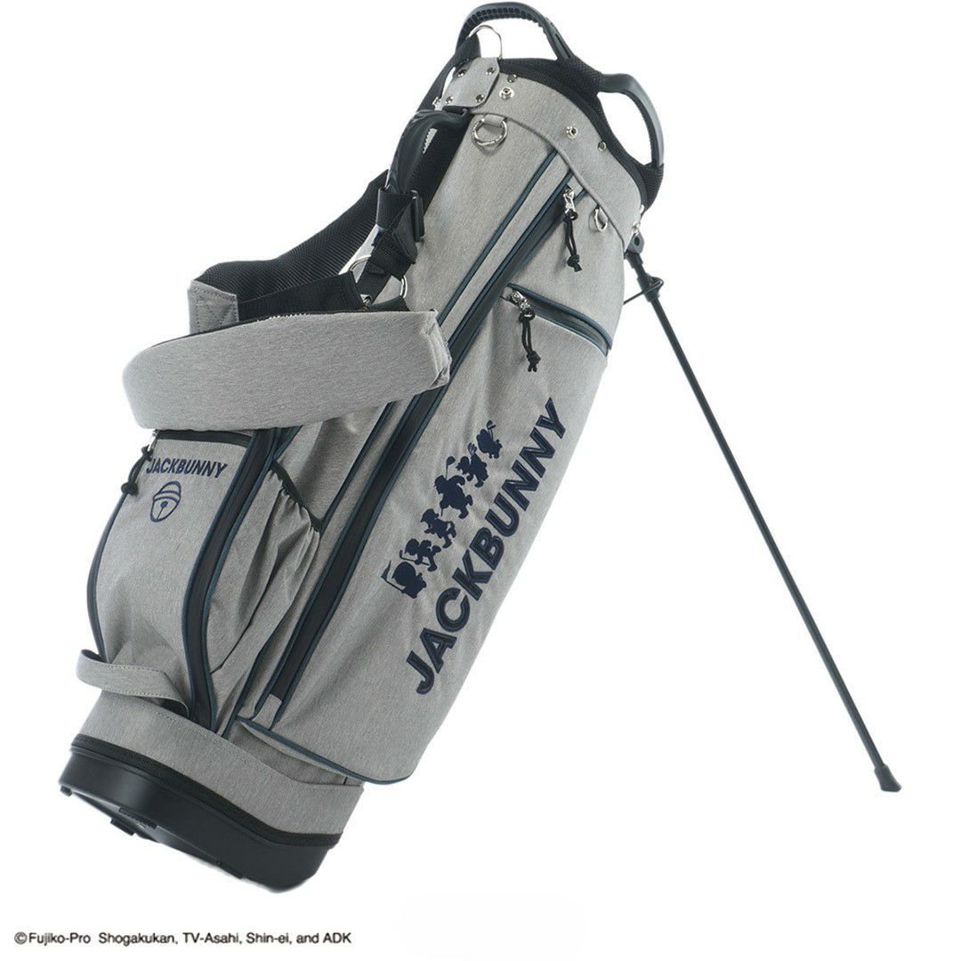 Jack Bunny ユニセックス メンズ レディース スタンド式 キャデイバッグ グレー ドラえもん