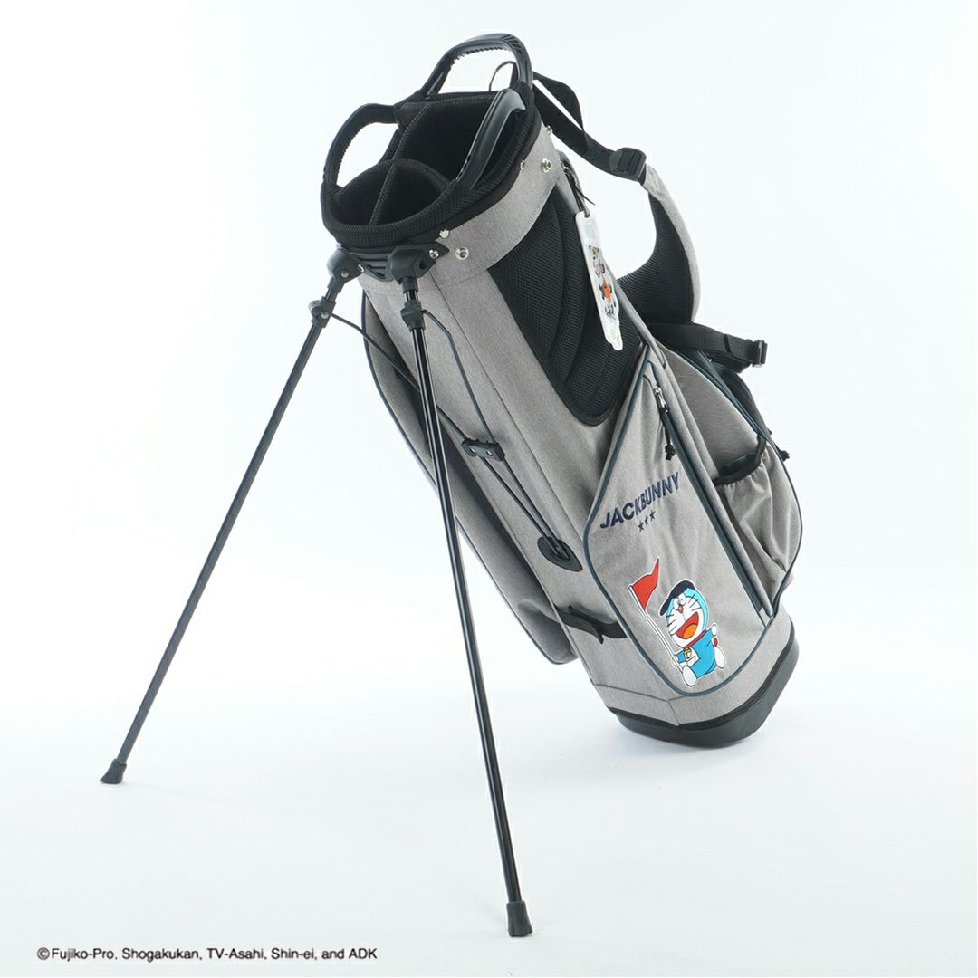 Jack Bunny ユニセックス メンズ レディース スタンド式 キャデイバッグ グレー ドラえもん 
