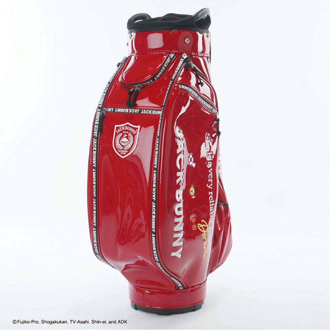 Jack Bunny ドラえもん ユニセックス メンズ レディース スタンド式 キャデイバッグ レッド
