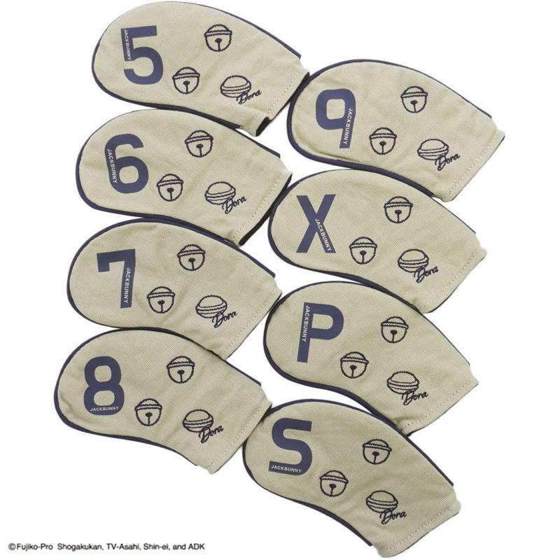 Jack Bunny ドラえもん ユニセックス メンズ レディース スタンド式 アイアンヘッドカバー ベージュ