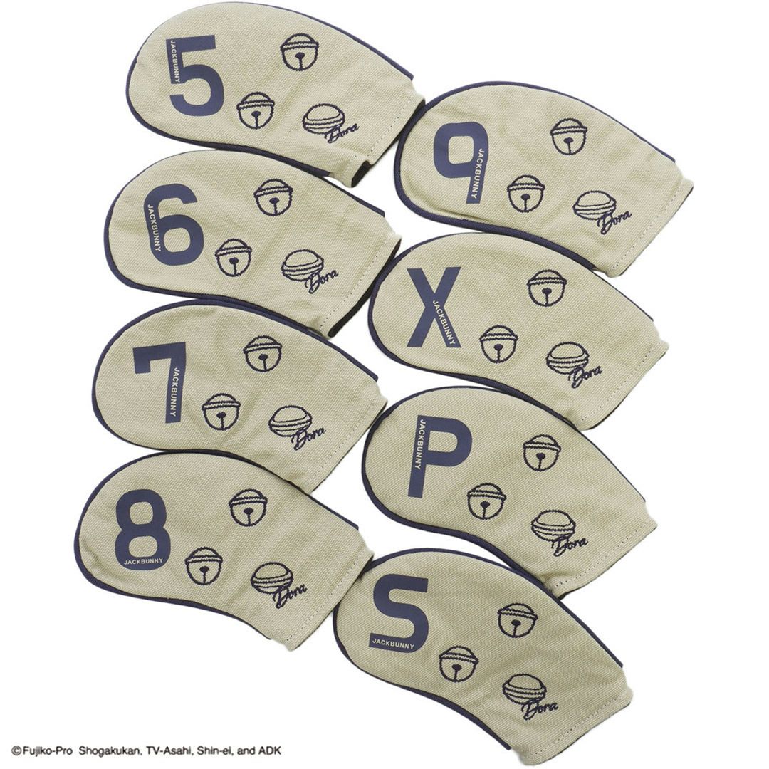 Jack Bunny ドラえもん ユニセックス メンズ レディース スタンド式 アイアンヘッドカバー ベージュ