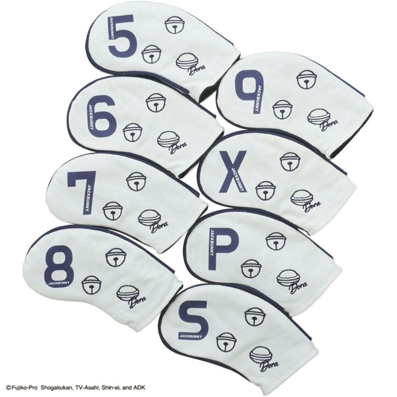 Jack Bunny ドラえもん ユニセックス メンズ レディース スタンド式 アイアンヘッドカバー ホワイト