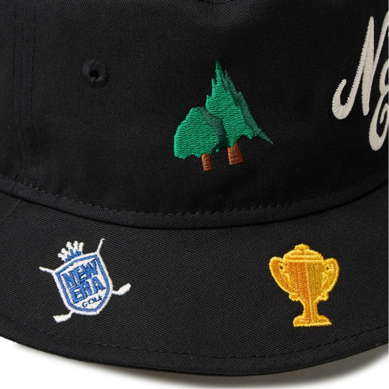 ニューエラ NEW ERA メンズ レディース ユニセックス [ゴルフ] バケット01 Golf Allover ブラック ERMZ53UY 詳細5