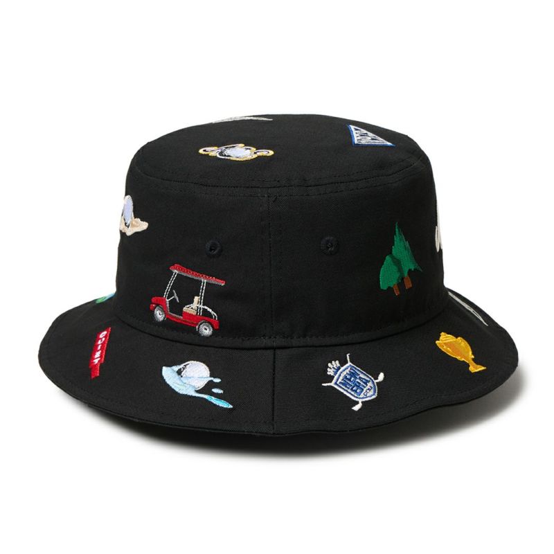 ニューエラ NEW ERA メンズ レディース ユニセックス [ゴルフ] バケット01 Golf Allover ブラック ERMZ53UY 詳細6