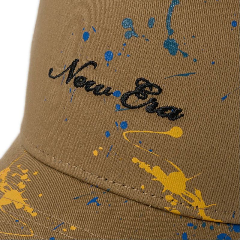 ニューエラ NEW ERA メンズ レディース ユニセックス [ゴルフ]  9FORTY A-Frame Splash Paint カーキ ERMZ53WL 詳細4