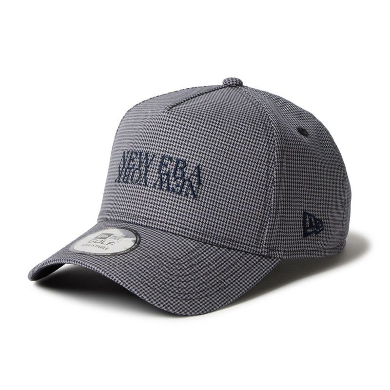 ニューエラ NEW ERA メンズ レディース ユニセックス [ゴルフ] 9FORTY A-Frame Houndstooth NEW ERA NEW YORK ネイビー ERMZ53WY 詳細1