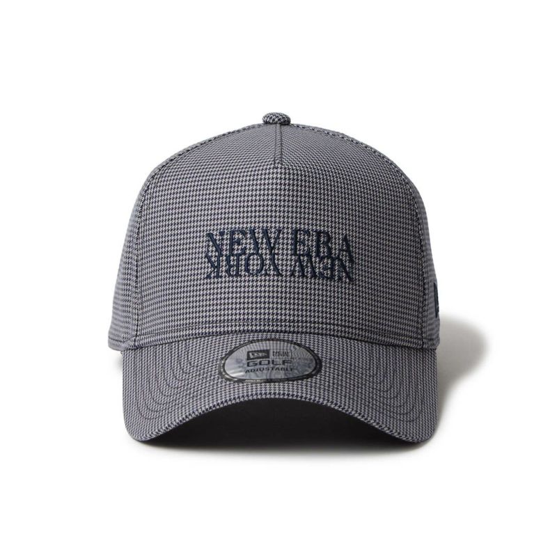 ニューエラ NEW ERA メンズ レディース ユニセックス [ゴルフ] 9FORTY A-Frame Houndstooth NEW ERA NEW YORK ネイビー ERMZ53WY 詳細2
