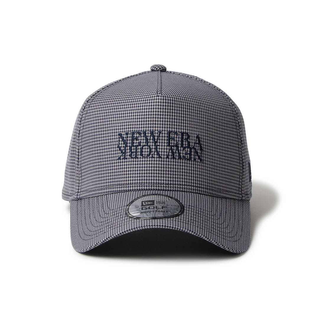 ニューエラ NEW ERA メンズ レディース ユニセックス [ゴルフ] 9FORTY A-Frame Houndstooth NEW ERA NEW YORK ネイビー ERMZ53WY 詳細2