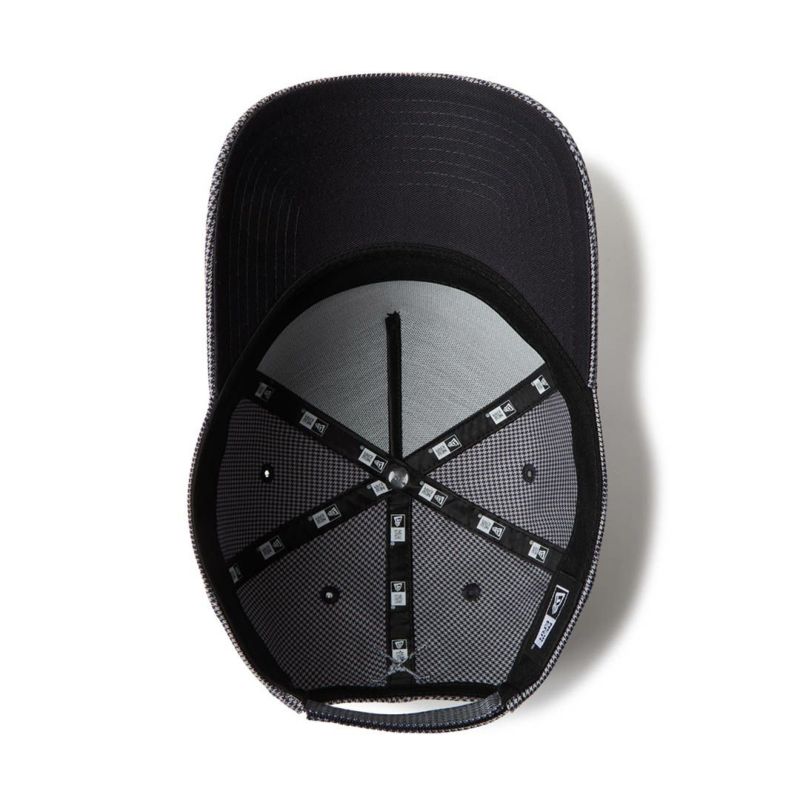 ニューエラ NEW ERA メンズ レディース ユニセックス [ゴルフ] 9FORTY A-Frame Houndstooth NEW ERA NEW YORK ネイビー ERMZ53WY 詳細4