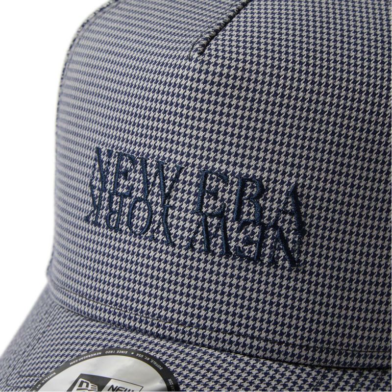 ニューエラ NEW ERA メンズ レディース ユニセックス [ゴルフ] 9FORTY A-Frame Houndstooth NEW ERA NEW YORK ネイビー ERMZ53WY 詳細5
