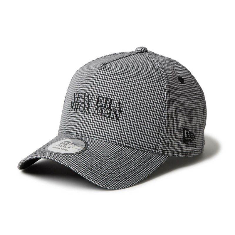 ニューエラ NEW ERA メンズ レディース ユニセックス [ゴルフ] 9FORTY A-Frame Houndstooth NEW ERA NEW YORK ブラック ERMZ53WZ 詳細1