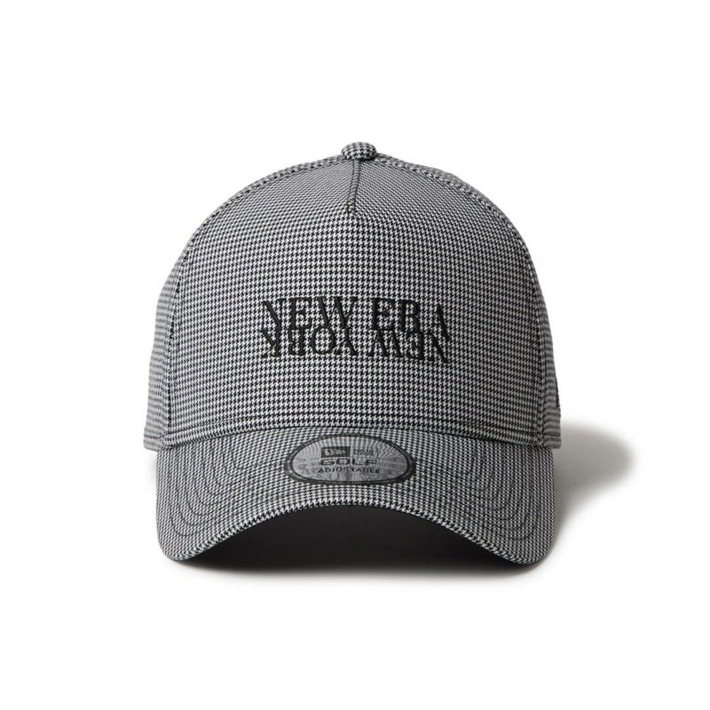ニューエラ NEW ERA メンズ レディース ユニセックス [ゴルフ] 9FORTY A-Frame Houndstooth NEW ERA NEW YORK ブラック ERMZ53WZ 詳細2