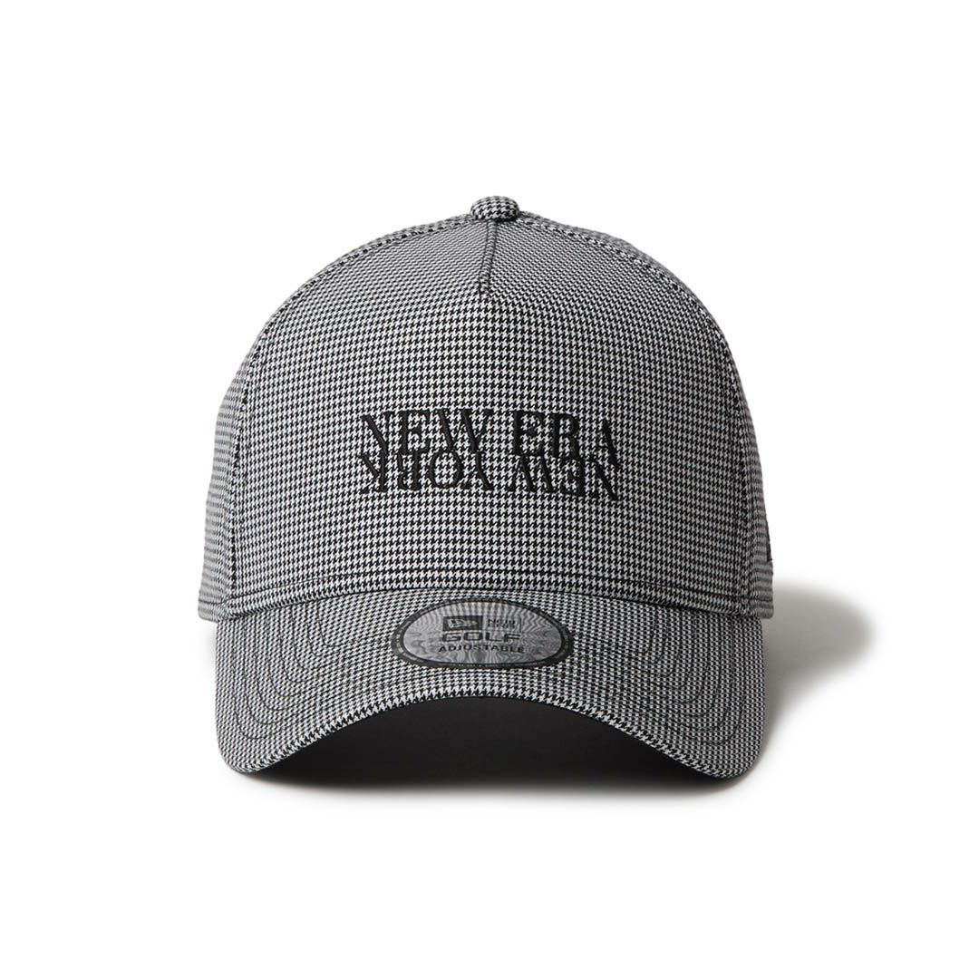 ニューエラ NEW ERA メンズ レディース ユニセックス [ゴルフ] 9FORTY A-Frame Houndstooth NEW ERA NEW YORK ブラック ERMZ53WZ 詳細2