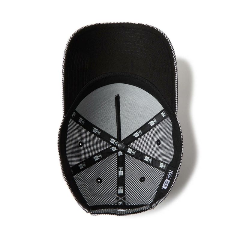 ニューエラ NEW ERA メンズ レディース ユニセックス [ゴルフ] 9FORTY A-Frame Houndstooth NEW ERA NEW YORK ブラック ERMZ53WZ 詳細4