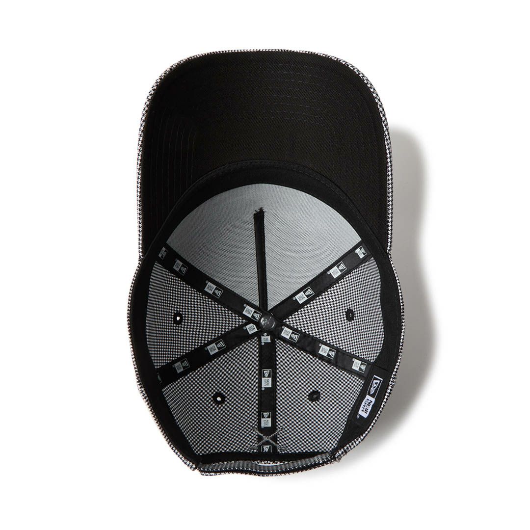 ニューエラ NEW ERA メンズ レディース ユニセックス [ゴルフ] 9FORTY A-Frame Houndstooth NEW ERA NEW YORK ブラック ERMZ53WZ 詳細4