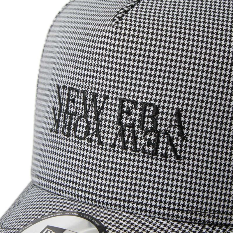 ニューエラ NEW ERA メンズ レディース ユニセックス [ゴルフ] 9FORTY A-Frame Houndstooth NEW ERA NEW YORK ブラック ERMZ53WZ 詳細5