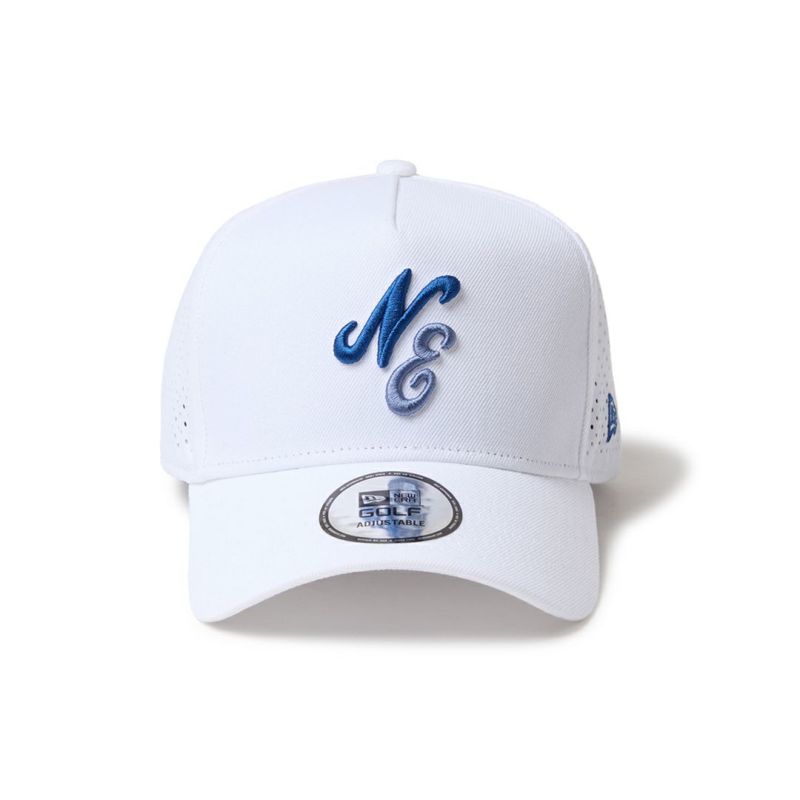 ニューエラ NEW ERA メンズ レディース ユニセックス [ゴルフ] 9FORTY A-Frame クラシックロゴ レーザーパフォーテッド ホワイト ERMZ53X9 詳細1