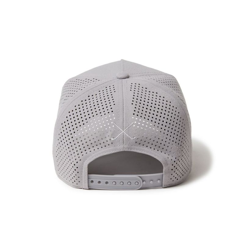 ニューエラ NEW ERA メンズ レディース ユニセックス [ゴルフ] 9FORTY A-Frame クラシックロゴ レーザーパフォーテッド グレー ERMZ53XB 詳細2