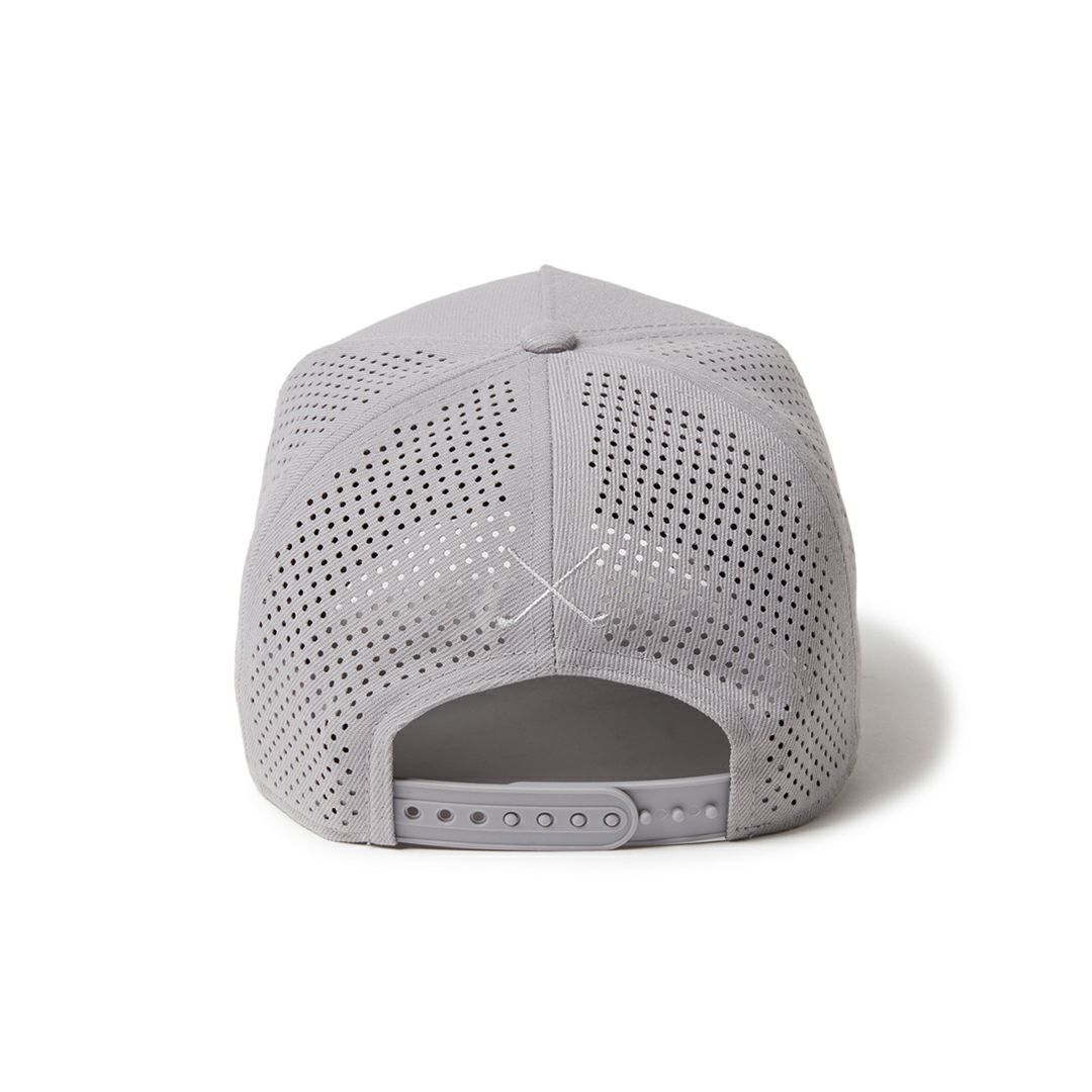 ニューエラ NEW ERA メンズ レディース ユニセックス [ゴルフ] 9FORTY A-Frame クラシックロゴ レーザーパフォーテッド グレー ERMZ53XB 詳細2