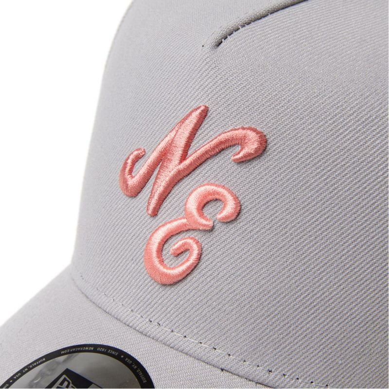 ニューエラ NEW ERA メンズ レディース ユニセックス [ゴルフ] 9FORTY A-Frame クラシックロゴ レーザーパフォーテッド グレー ERMZ53XB 詳細4