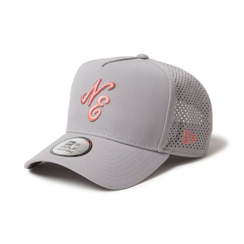 ニューエラ NEW ERA メンズ レディース ユニセックス [ゴルフ] 9FORTY A-Frame クラシックロゴ レーザーパフォーテッド グレー ERMZ53XB 詳細8