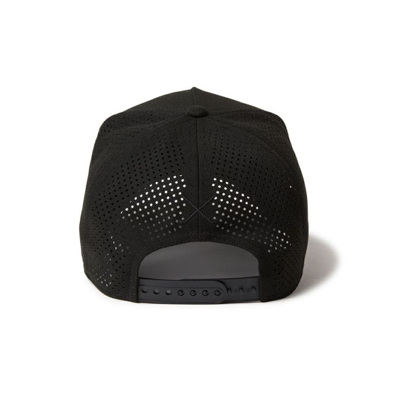 ニューエラ NEW ERA メンズ レディース ユニセックス [ゴルフ] 9FORTY A-Frame クラシックロゴ レーザーパフォーテッド ブラック ERMZ53XC 詳細2