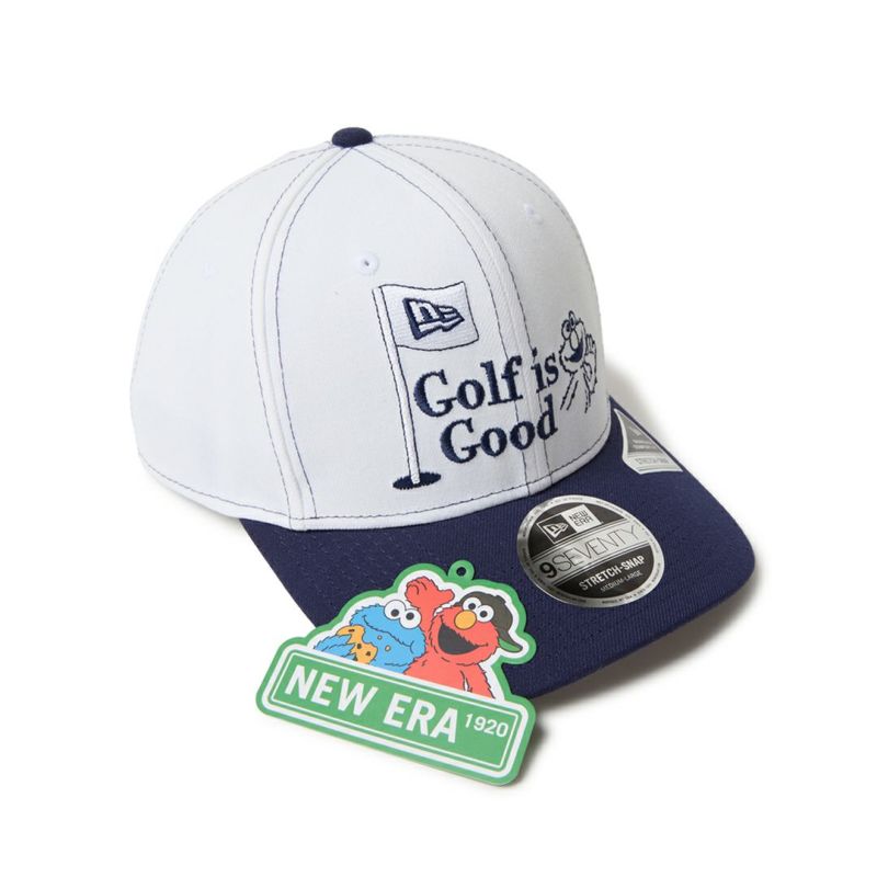 ニューエラ NEW ERA メンズ レディース ユニセックス [ゴルフ] 9FIFTY ストレッチスナップ SESAME STREET セサミストリート Golf is Good ホワイト ネイビーバイザー ERMZ543C 詳細7