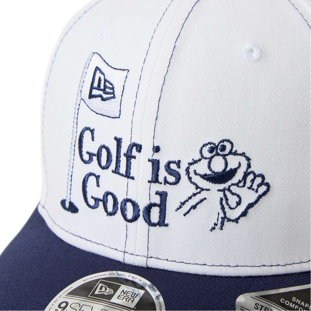 ニューエラ NEW ERA メンズ レディース ユニセックス [ゴルフ] 9FIFTY ストレッチスナップ SESAME STREET セサミストリート Golf is Good ホワイト ネイビーバイザー ERMZ543C 詳細8