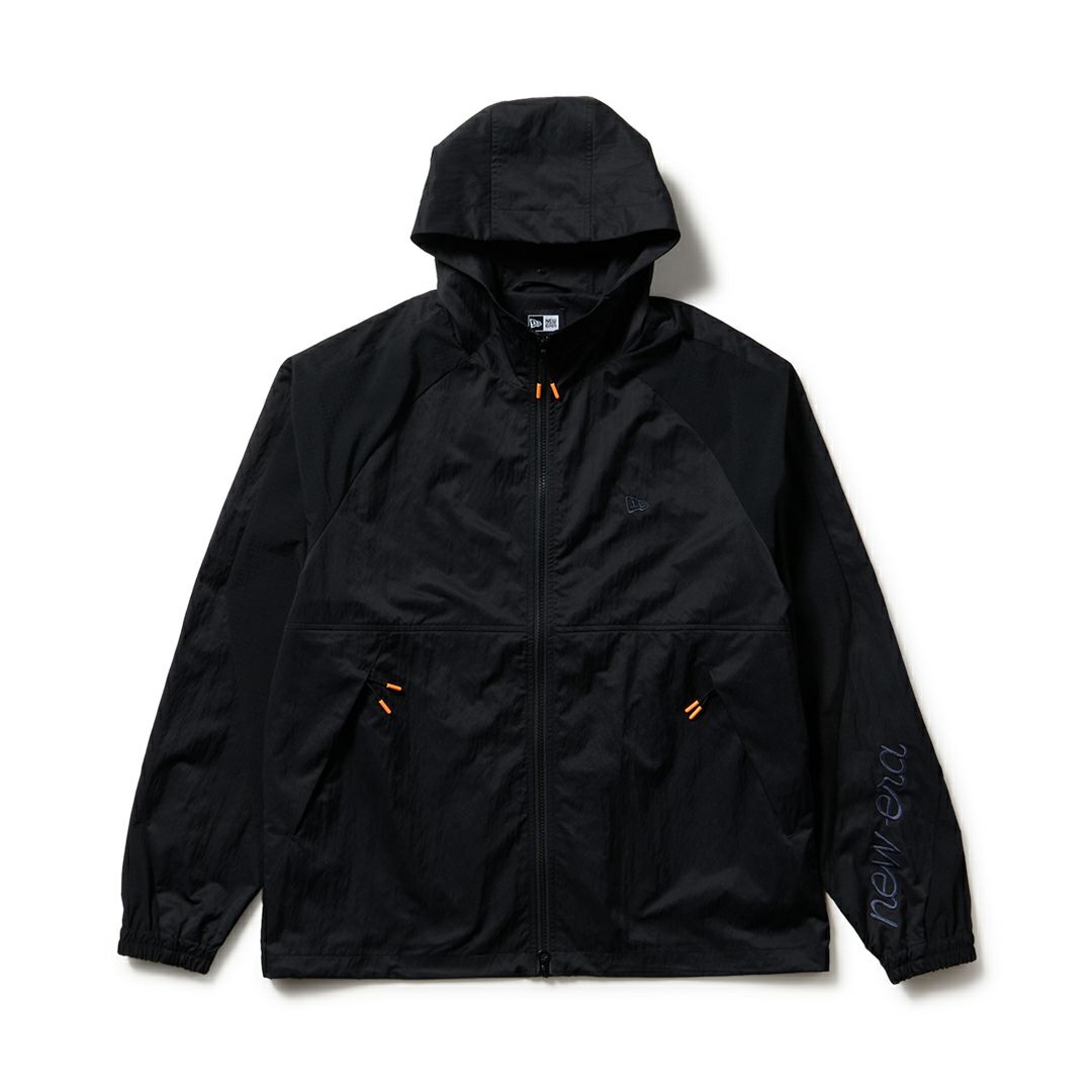 ニューエラ メンズ ウィンド フーディージャケット ブラック