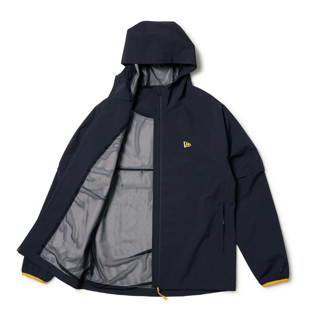 ニューエラ NEW ERA メンズ  [ゴルフ] メンズ レインジャケット 2Way スリーブ ネイビー ERMA5FY 詳細2