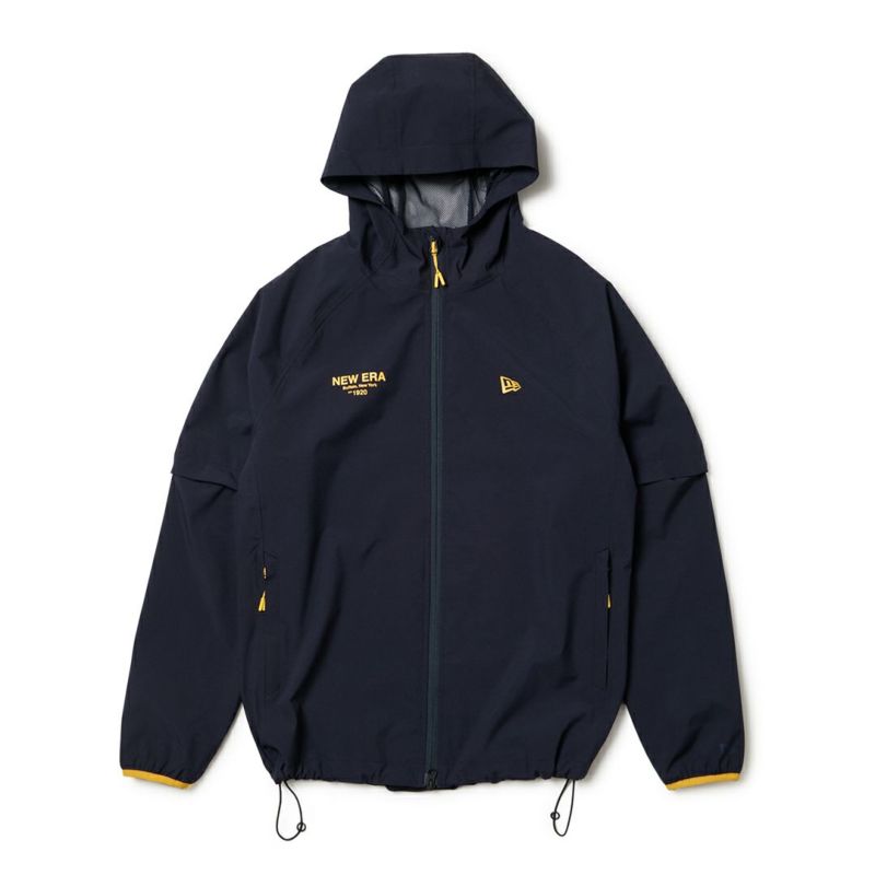 ニューエラ NEW ERA メンズ  [ゴルフ] メンズ レインジャケット 2Way スリーブ ネイビー ERMA5FY 詳細3