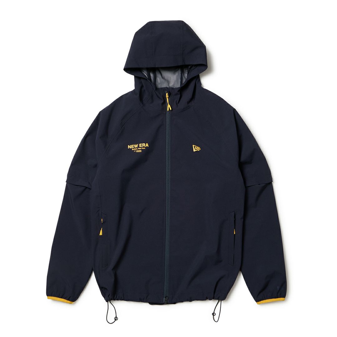 ニューエラ NEW ERA メンズ  [ゴルフ] メンズ レインジャケット 2Way スリーブ ネイビー ERMA5FY 詳細3