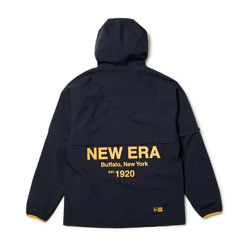 ニューエラ NEW ERA メンズ  [ゴルフ] メンズ レインジャケット 2Way スリーブ ネイビー ERMA5FY 詳細5