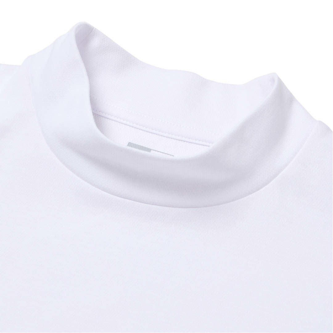 ニューエラ NEW ERA メンズ メンズ [ゴルフ]  長袖 ミッドネック パフォーマンス Tシャツ Neon Logo ホワイト ERMA5G9 詳細3