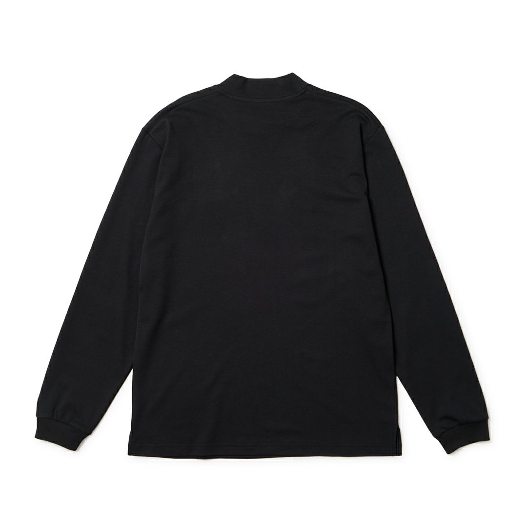 ニューエラ NEW ERA メンズ メンズ [ゴルフ]  長袖 ミッドネック パフォーマンス Tシャツ Neon Logo ブラック ERMA5GA 詳細2