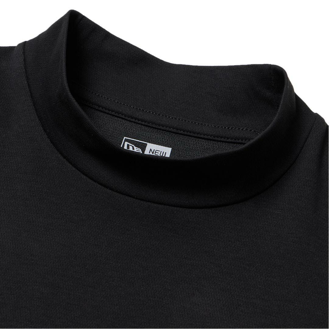 ニューエラ メンズ 長袖 ミッドネックTシャツ ブラック