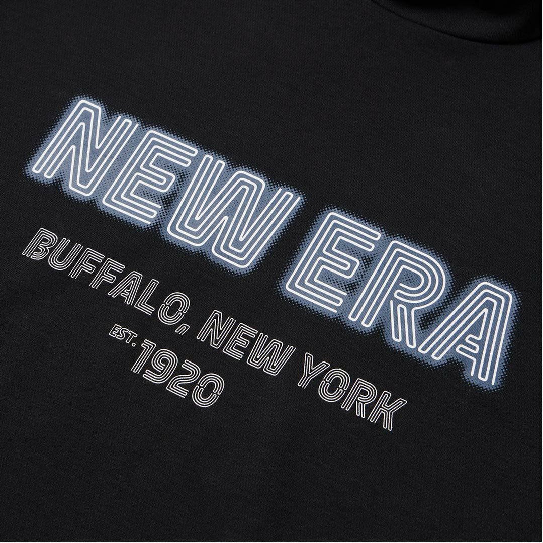 ニューエラ メンズ 長袖 ミッドネックTシャツ ブラック