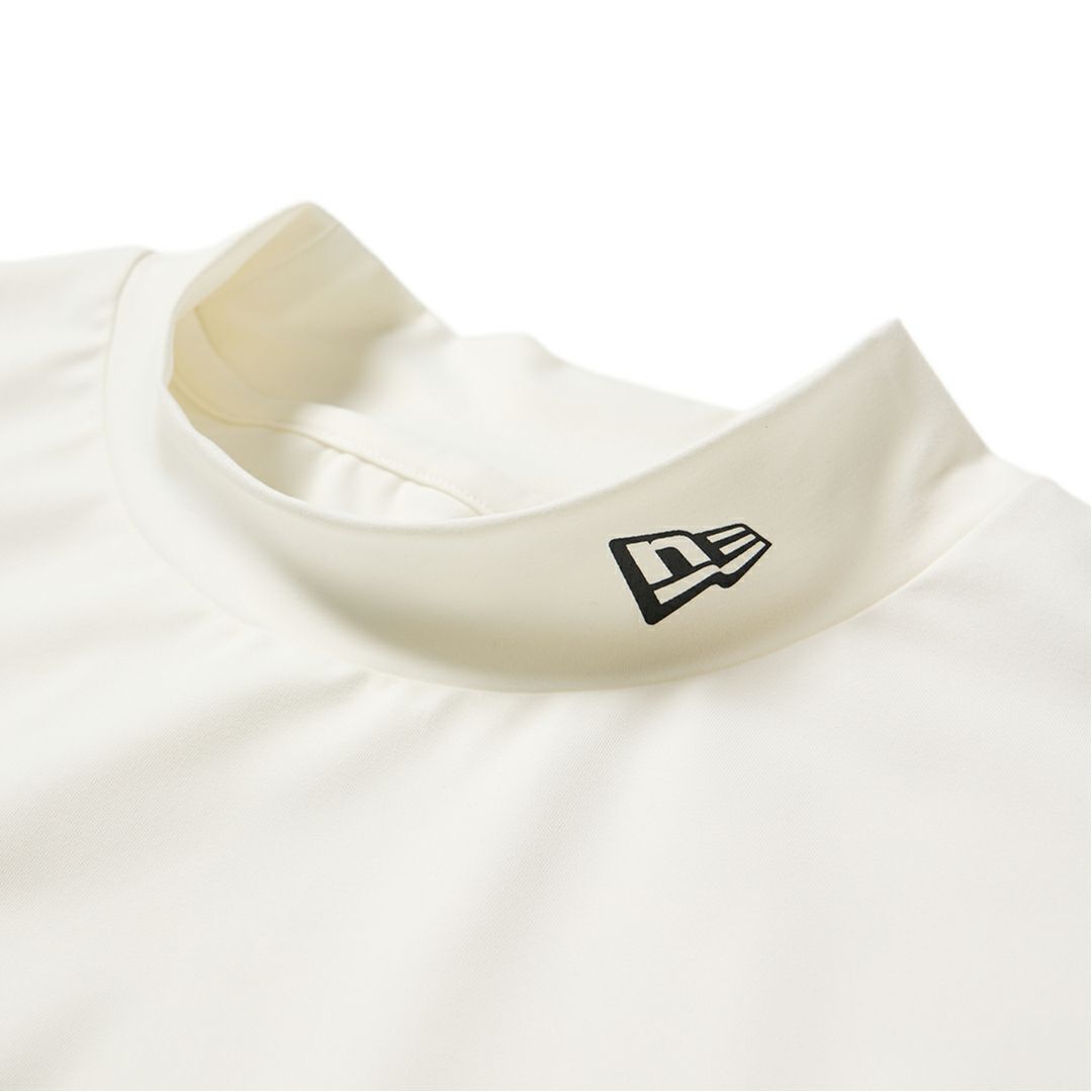 ニューエラ メンズ 長袖 ミッドネックTシャツ ホワイト