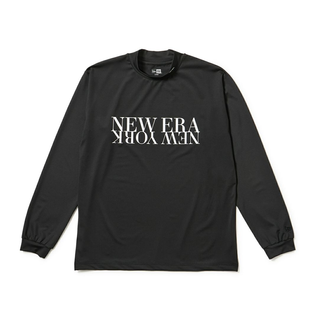ニューエラ NEW ERA メンズ メンズ [ゴルフ]  長袖 ミッドネック ベアTシャツ NEW ERA NEW YORK ブラック ERMA5GC 詳細1