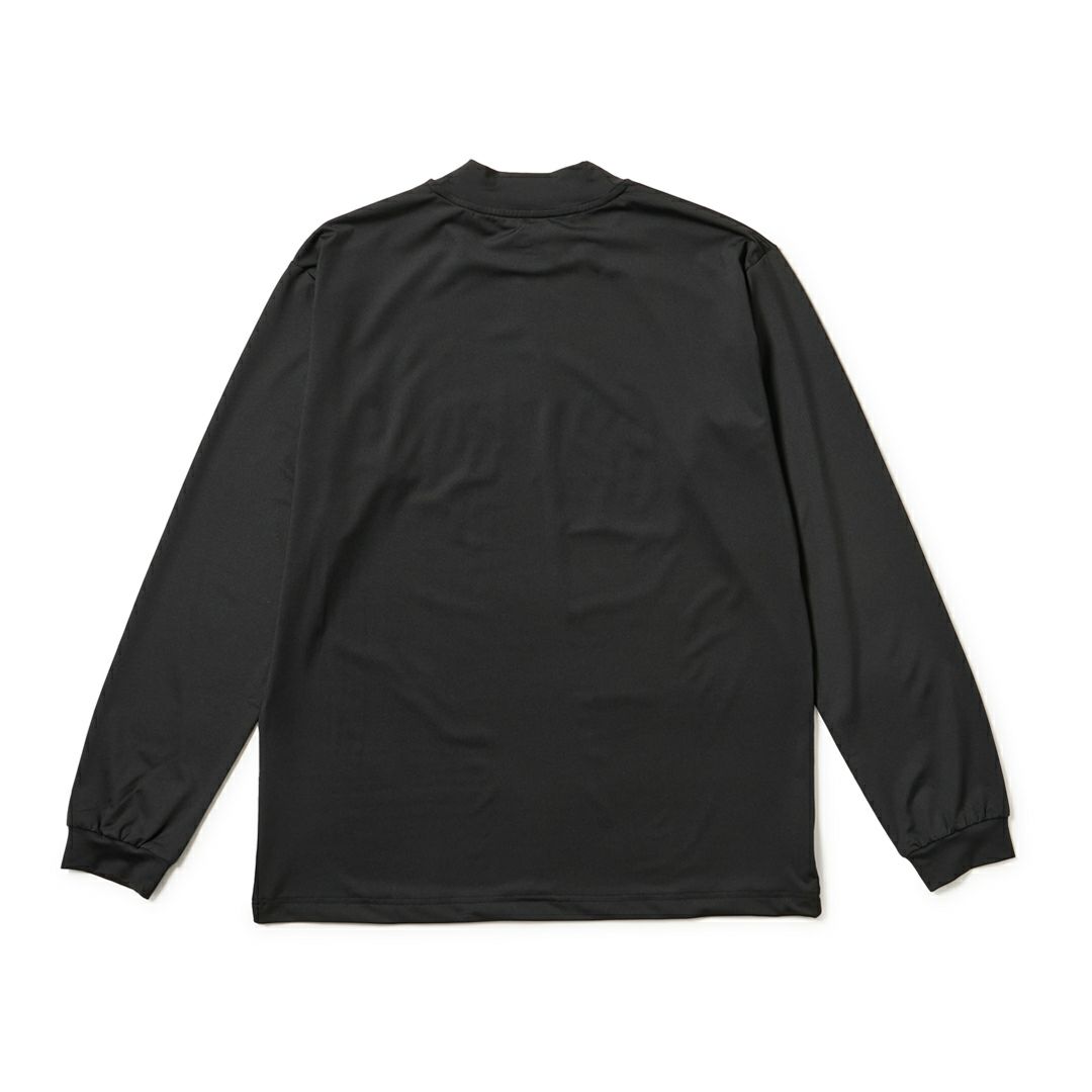 ニューエラ メンズ 長袖 ミッドネックTシャツ ブラック